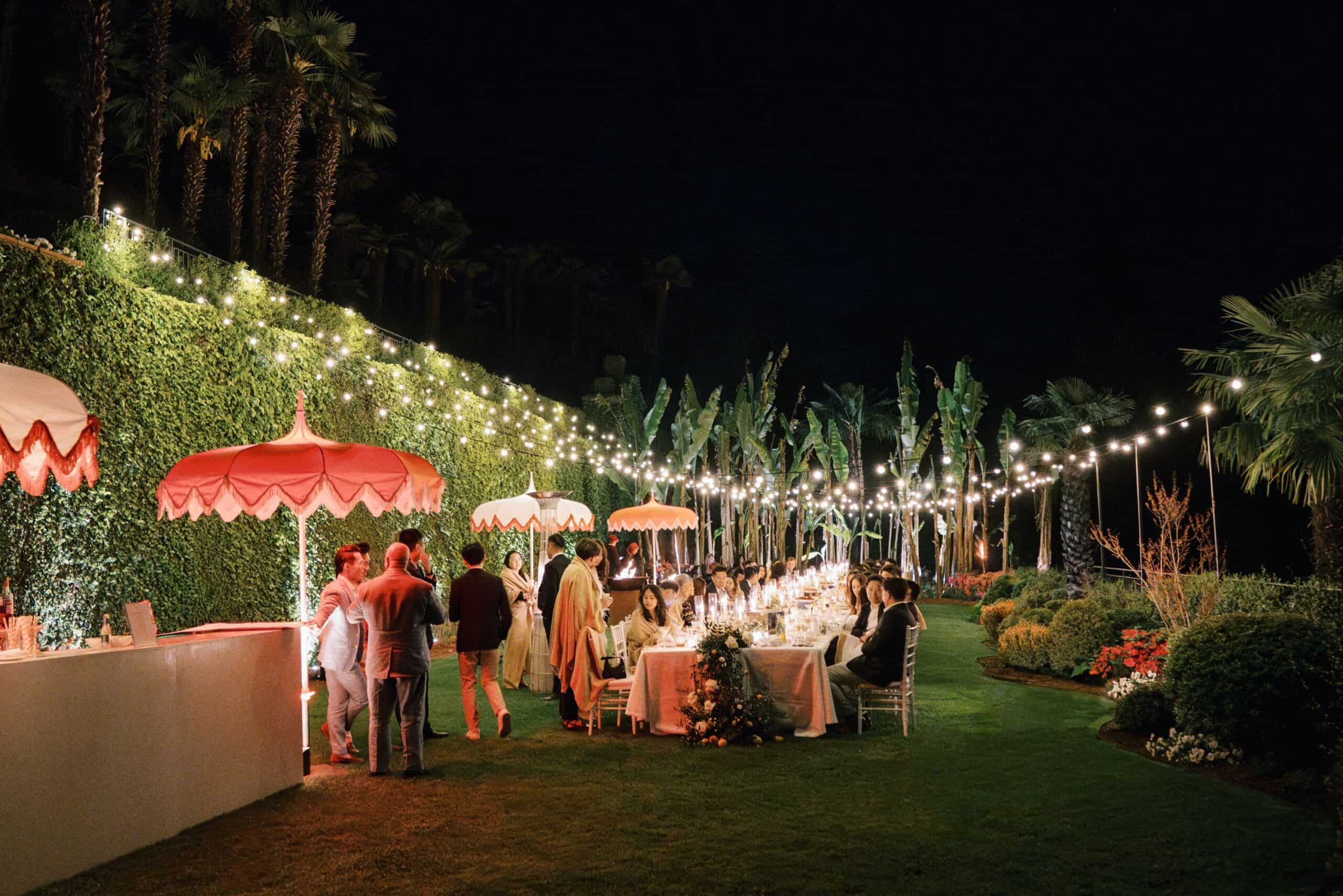 Joyful toast among friends at an intimate pre-wedding dinner