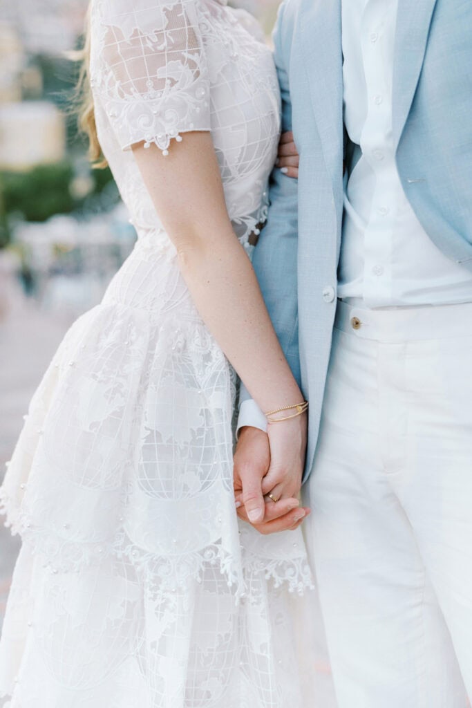 Bride in Zimmermann dress