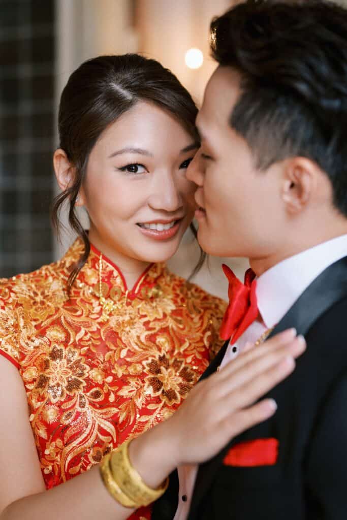Traditional Chinese tea ceremony at Villa Sola Cabiati wedding