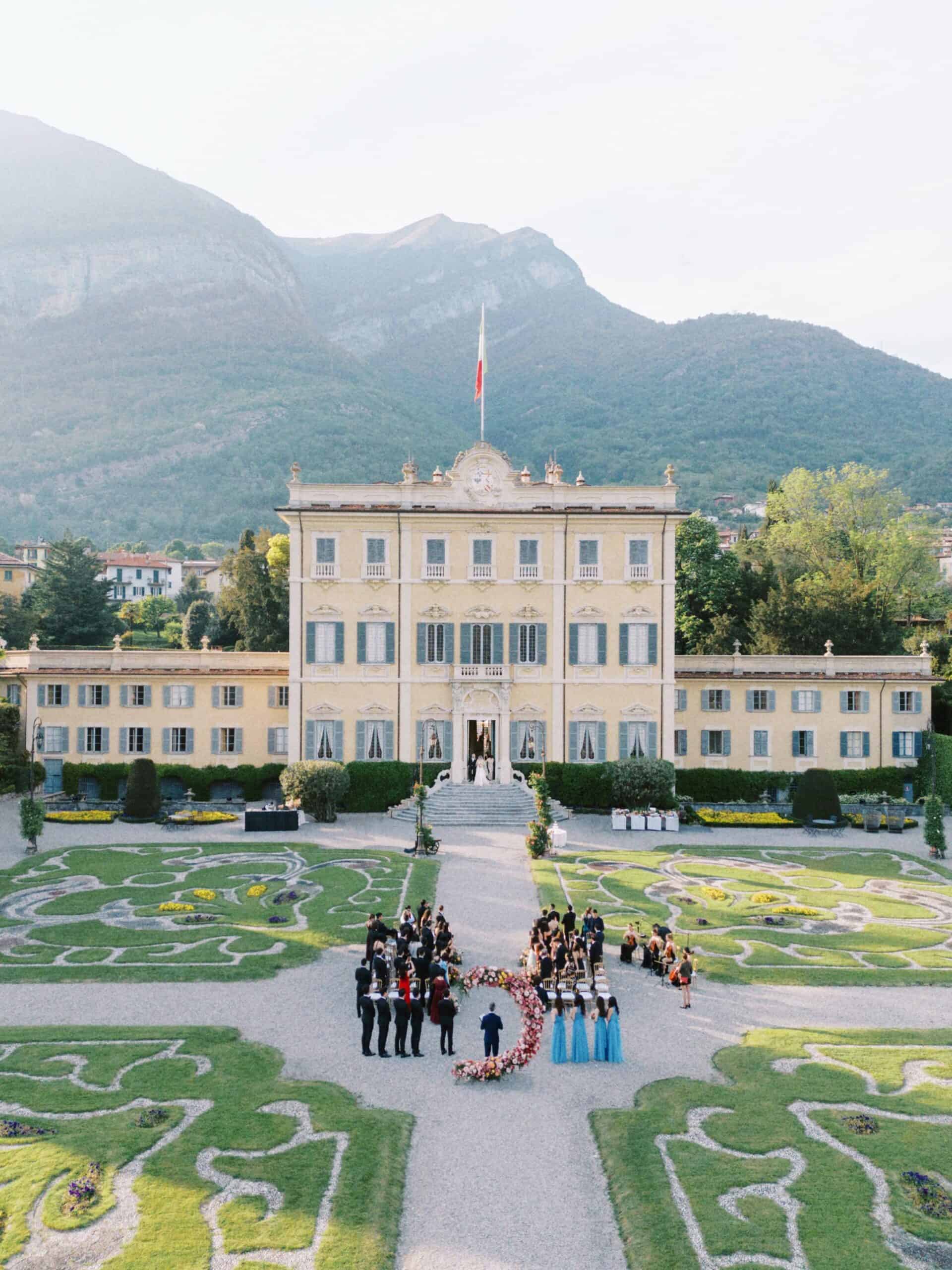 Lake Como wedding venue Villa Sola Cabiati architecture